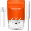 Cotton Swabs for Dogs and Cats - Cat & Dog Ear Cleaner Long Cotton Swab - Extra Long Stick, Cat & Dog Ear Cleaning Kit for Puppies and Pets, Multifunkciós Pet Cotton Swabs for Ears (100 Buds)