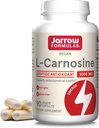 Jarrow Formulas ® L- Carnosine Dipeptid Antioxidáns 1000 mg, Diétás kiegészítés, Antioxidáns támogatás Mitokondriális Egészség, 90 Veggie kapszula, Legfeljebb 45 napos ellátás
