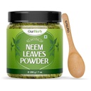 Pure Neem Blätter Pulver natürliche Lösung für Pimple-Free klare Haut & Silky Haare, ideal für Face Packs, Haarpflege und Pigmentierung Unterstützung mit Holzlöffel – 200g | 7.04 Oz