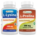 Legjobb természetes L- Lysine 1000mg & L- prolin 500 mg
