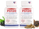 Natural Blood Pressure Support Supplement: 8- in1 Formula fekete odorless fokhagyma, magas felszívódás CoQ10 (csomag 2)