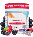 Zahler Kids Immun Supplement with Elderberry, Cink and Vitamin C D3 A - Szőlő ízesített rágótabletta - Kosher gyerekeknek 4 és Up, 60 Count