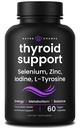 NutraChamps Thyroid Support & Adrenal Support Supplement 2- in1 Formula, jód & Ashwagandha Energia, Metabolizmus, Fókusz, Adrenal fáradtság & Stress Relief, Cortisol Egyensúly nők és férfiak