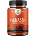 Antarktisz Krill olaj 500mg Softgels - Omega 3 Krill olaj kiegészítés EPA DHA & Astaxantin Brain Joint & Heart - 3. fél Lab tesztelt No Gluten GMO vagy Halas utóíz (legfeljebb 8 hónap ellátás)
