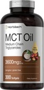 Horbäach MCT Oil Pills - 124; 3600mg - 124; 300 Softgel Capsule - 124; Keto kiegészítés a Coffee 124- ből; Capcommon & Capric Affairs - 124; Non-GMO és glutén mentes