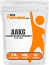 BulkSupplements.com AAKG Powder - Arginine AKG Supplement, Nitric Oxide Supplement, Unflavoled & Gluten Free, 2.5g per Serving, 100g (3.5 oz) (1-es csomag)