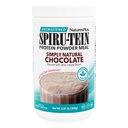 Natings Plus egyszerűen természetes SPIRU- TEIN Shake - Cukor nélküli csokoládé - 0.82 lb Fehérje Powder- Étkezés - Természeti energia - Diabéteszes életmód támogatása - vegetáriánus, 16 szerváció