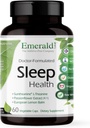 Emerald Labs Sleep Health - Sleep Support Supplement mit Suntheanine L-Theanine, Melatonin, European Lemon Balm & Passionflower - Glutenfrei, Vegan - 60 Gemüsekapseln (bis zu 30-Tage-Versorgung)