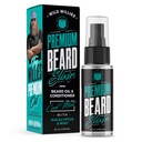Wild Willies Premium Beard Oil & Condictioner Natural, Organic Ingredients Promote Fast Beard Growth, Removes Itch & Dandruff - Deep Softener Treatment Restaures Moisture - 2 Oz, Cool Menta Scent