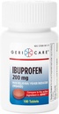 GeriCare Ibuprofen 200 mg fájdalom enyhítő és láz csökkentő - tabletta fejfájás, hidegrázás, fogfájás, és ízületi fájdalom 100 gróf (csomag 1)