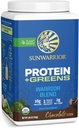 Organic Protein Greens Superfood Powder 124; Vegan Plant-based Organic Protein Powder Chocolate Flavored with BCAA Amino Amino Acids & Superfood Blend