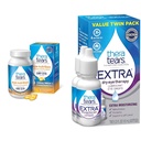 TheraTears Omega 3 Supplement, 1200mg, 90 ct (csomag 1) és extra száraz szem terápia Kenőszer Szemcseppek száraz szemmel, 0,5 fl oz palack, 2 Count