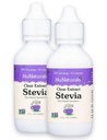 Nunaturals Clear Extract NuStevia, Plant- Based Sweetener, 2 oz, 2 csomag, műanyag