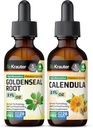 BIO KRAUTER Goldenplace Tincture 2 Fl. Oz. & Calendula Tincture 2 Fl. Oz.