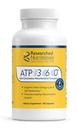 Geforschte Ernährungsempfehlungen ATP 360 - Mitochondriale Ergänzungen zur Unterstützung von Gesamtenergiezyklen & Zellmembranen - Klinisch getestete ATP-Ergänzungen, High Dose CoQ10, R-Lipoic Acid & PQQ, 90 Kapseln