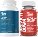 Dr. Tobias Felnőtt Multivamin & Apple Cider Ecet Gumies, Támogatja Energy, Immunity & Gut Health, 42 Gyümölcsök & Zöldségek Plus probiotikumok, Cudes The Mother, Folate, B12