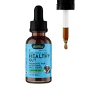 Animal Essentials Healthy Gut - Herbal Prebiotic for Dog & Cats, Gut Health Blend, Herbal Formula, Organic Human Grade Herbs, Veterinarian Ajánlott, Liquid Tonic - 2 Fl Oz