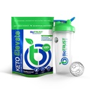 BioTrust Keto Emelje tiszta C8 MCT olaj por (ízesítetlen) BlenderBottle Bundle