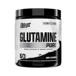 Nutrex Research L- Glutamin Powder Supplement - 60 Serving - Pure Unflavored, Non-GMO & Gluten Free Aviation 124; No Clumps!