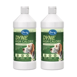 PetAg Dyne magas kalóriatartalmú folyadékpótló kutyák & kiskutyák 8 hét és idősebb - 16 oz, csomag 2 - Supports Performance and Endurance - Sweet Vanilla Flavor
