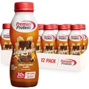 Premier fehérje Indulgence Protein Shake, 30g fehérje, 3g cukor, sózott karamell szarvasgomba, 11.5 fl oz, 12 darabos csomag