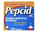 Pepcid AC Acid Reducer Maximális hatáserősség tabletta, 100- Count