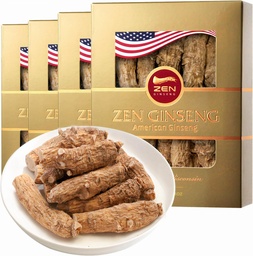 4 Dobozok Prémium Nagy Amerikai Ginseng Gyökér (4oz per doboz) - Non-GMO, Gluten Free Wisconsin Ginseng. Növeli az immunitás, energia és állóképesség a férfiak és nők
