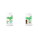 Vega fehérje és zöld fehérje por, vanília - 20g növényi alapú fehérje Plus veggies, Vegan & fehérje és zöld fehérje fehérje por csokoládé (19 Servings) - 20g növényi alapú fehérje Plus