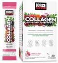 Force Factor Collagen Boosting Superfoods Biotin, Hyaluronic Acid, Bamboo, és a haj, bőr, és Nails Vitaminok, Körömerősítő és bőr kiegészítés, Trópusi gyümölcs aroma, 20 pálcika