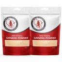 Red Panax Ginseng Powder with Natural Ginsenoside (16 oz) - Támogatja az egészséges energia, vitalitás, hangulat és több, Koreai Panax Ginseng Root Powder for Smoothie, kávé vagy ital (2 csomag)