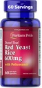 Puritans Pride Doctors Trust ® Red Yeast Rice 60mg Policosanol, Diétás kiegészítés, 60 Rapid Release kapszula