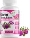 GreeNatr máj tisztítás méregtelenítő és javítási képlet - Milk Thistle, Berberine, Ginger, Beet Root, Gyermekláncfű Gyökér, Articsóka kivonat, és Chanca Piedra optimális máj egészségügyi támogatás (1 üveg)