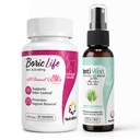 NutraBlast Boric Acid Vaginal Suppostaries 600mg (30 Count) w / intimist Essential Oils Blend Spray (2 fl oz)