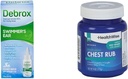 Debox Swimmer 's Ear Drop, 1 Fl Oz és HealthWise Medicated Mellkasi Rub, 4 oz. Dugó