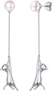 SILVERCUTE 925 Sterling Ezüst Fülek Nőknek, Ezüst Macska / Dinosaurus / Devil Horn / Leaf / Snake / Skeleton Különféle Stud Fülek vagy Fülbilincsek