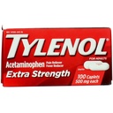 Tylenol Extra Strength Caplets 500 mg Acetaminophen- nal, fájdalom - és lázcsökkentő, 100 rg