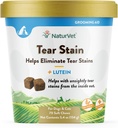 NaturVet - Tear Sein Plus Lutein - Eliminates Unsistly Tear Sears - Enhaned with Cranberry Extract, Marshmallow Root & Oregon Grape Root - for Dogs & Cats - 70 Soft Chews
