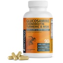 Bronson Glucosamine Chondroitin Turmeric & MSM Advanced Joint & Cartilage Formula, Támogatja az egészséges ízeket, Mobility & Cartilage - Non-GMO, 90 kapszula