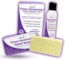 Naturasil Antifungalis Tinea Versicolor Treat Kit Gentle & Fast Relief for All Types of Tinea, Folliculitis, Itch & Chilblins Therapy 124; Safe for Kids & Affairs 124; Sulfur Losion (4oz) + 1 Relief Soap (4oz)