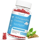 Zuckerfreie Ashwagandha-Gummi für Frauen, Bio Ashwa Root-Extrakt-Ergänzung für Erholung Balance, Vegan Gluten Free, 60 Count
