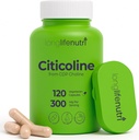 LongLifeNutri Citicoline (CDP- Coline) 300 mg, 120 Vegetáriánus kapszula, 4 hónapos ellátás, GMP Certified, Made in USA