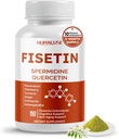 Fisetin 10- in1 Forma - Spermidine Quercetin Resveratrol, Elderberry, Turmeric Non-GMO, Gluten- Free, Soy- Free