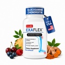 N-Labs ExaFlex Glucosamine Chondroitin MSM, Bromelain Capsules - Joint Supplements for Women and Women with Boswellia Extract, Turmeric and Quercetin - Supports Joint Health - Made in USA - 60 Capsules