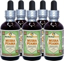 Muira Puama (Ptychocetalum olacoides) Glicerit, szerves alkoholmentes folyadék kivonat (márkanév: HerbalTerra, Proudly Made in USA) 5x2 fl.oz (5x60 ml)