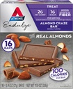 Atkins Endulge Treat, Almond Craze Bar, 2g Net Carbs, 1 g Sugar, Good Source of Fiber, Keto Friendly, 16 gróf