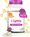 Zahler L- Lysine 500mg, Freeform L- Lysine Supplement, Kosher 60 kapszula