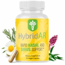 HybridAR Rapid Sinus Relief and Solid - Fast activity Non-Drowsy Sinus Support and Medicine - Natural Decongestants for Records with Antihisztamin, Quercetin, and Butterbur for Allergia - 30 kapszula