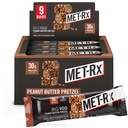 MET- Rx Nagy 100 Kolosszális fehérje bárok, Nagy, mint egészséges élelmiszer csere, Snack, és segít támogatása energia, Mogyoróvaj Pretzel, A-vitamin, C-vitamin, és cink, 100 g, (csomag 9)