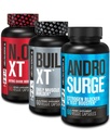 Jacked Factory N.O. XT Nitric Oxide Supplement, Build- XT Muscle Builder, & Androspect Estrogen Blocker for men