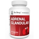 Dr. Berg Adrenal Glandular - Hormonegyensúly Formula, amely támogatja az egészséges mellékvese funkció - Mellékvese támogatás kiegészítés - 60 kapszula